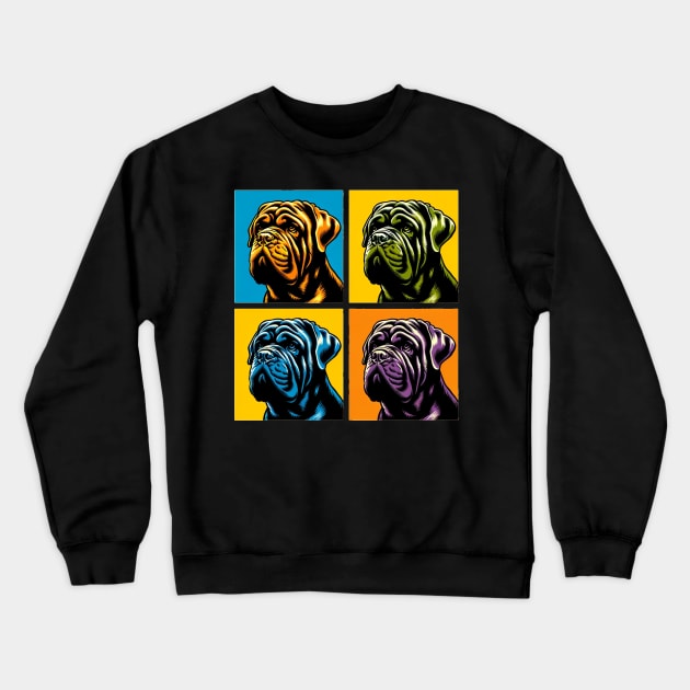 Neapolitan Mastiff Pop Art - Dog Lover Gifts Crewneck Sweatshirt by PawPopArt